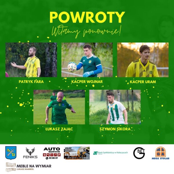 Zawodnicy powracający do gry po przerwach!