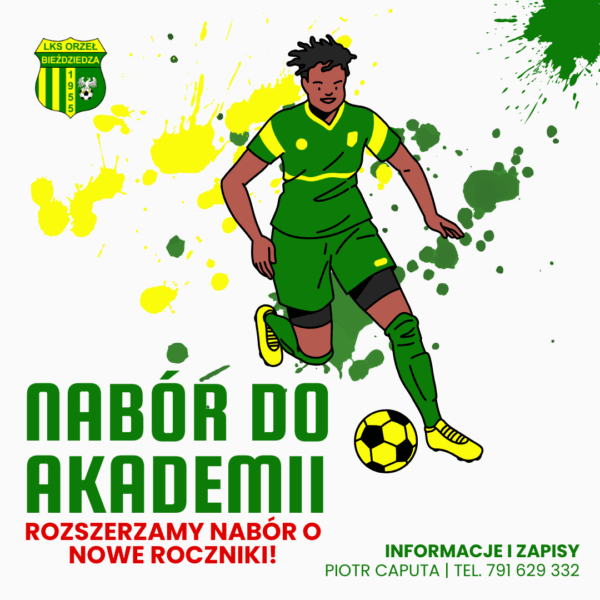 Przypominamy! Trwają zapisy do Akademii Piłkarskiej Orzeł Bieździedza!
