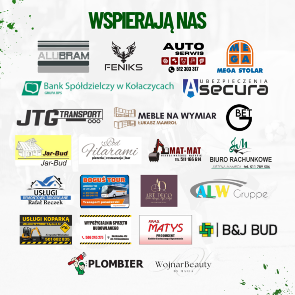 Podziękowania dla sponsorów